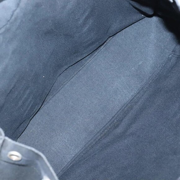 HERMES Fourre Tout MM Hand Bag Canvas Black Auth bs25852 - Picture 10 of 16